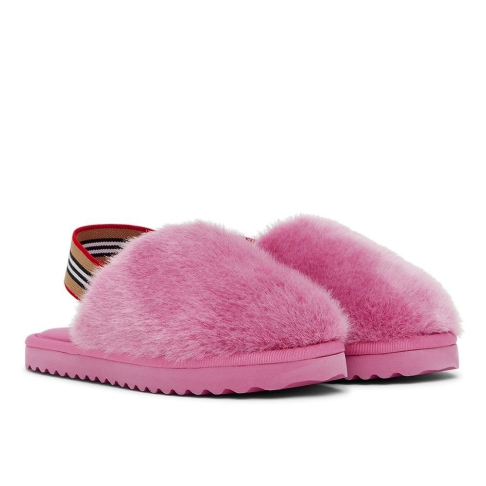 Burberry Kids Pink Litherton Sandals, Pink, New, Size 13